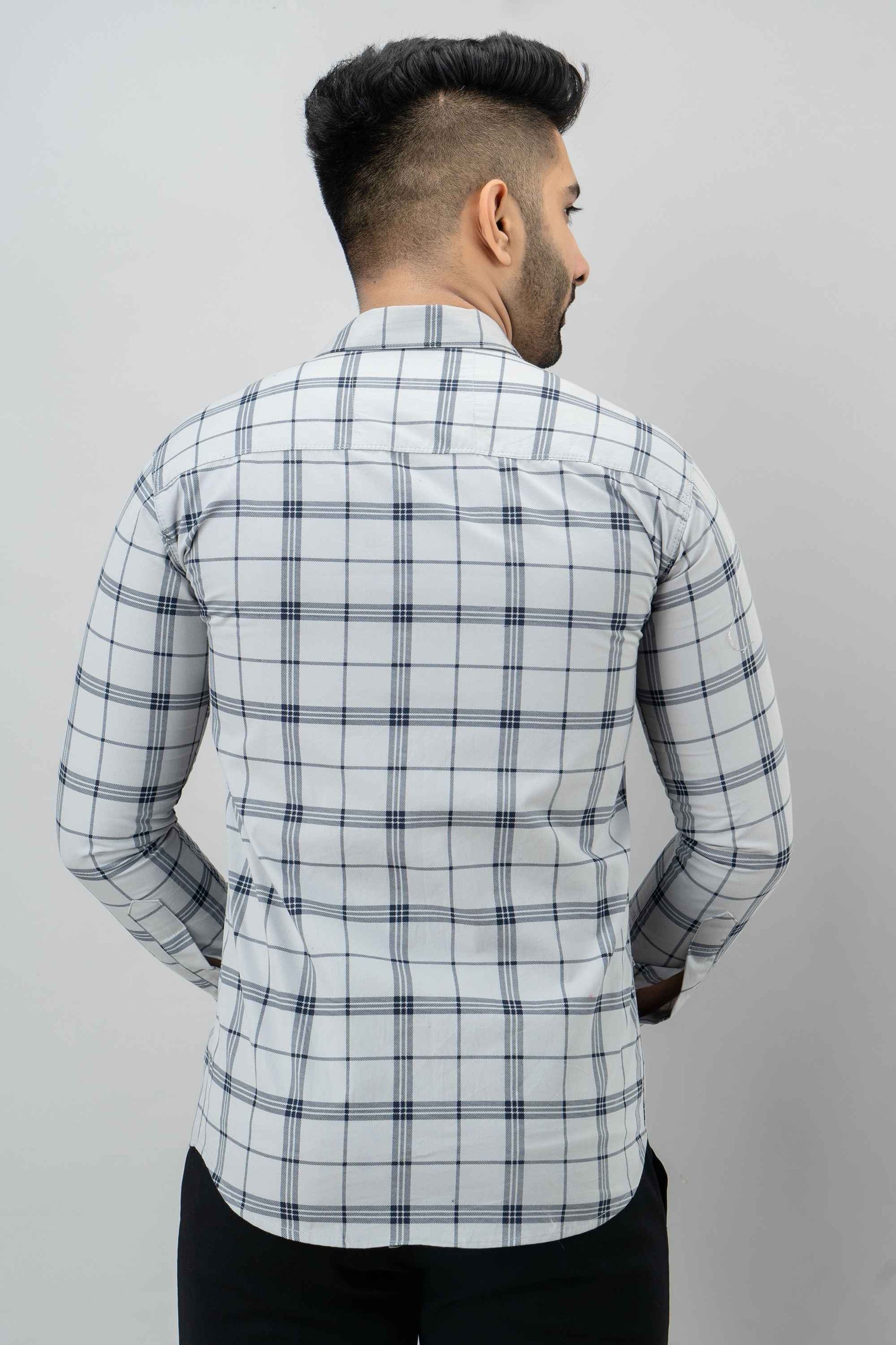 Men Slim Fit Checkered Casual Shirt - Adhi Shree Fashion