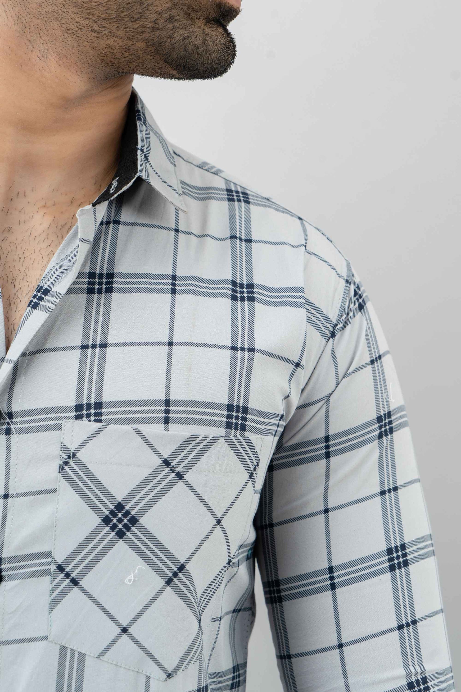 Men Slim Fit Checkered Casual Shirt - Adhi Shree Fashion