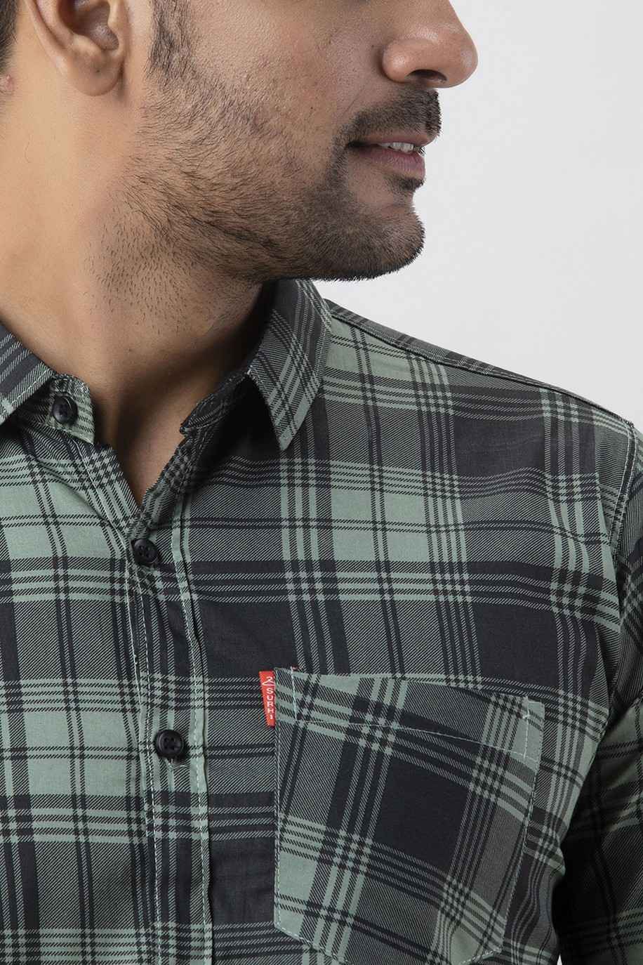 Men Slim Fit Checkered Casual Shirt - Adhi Shree Fashion