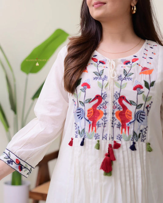Women Rayon A Line Kurta and Palazzo Set