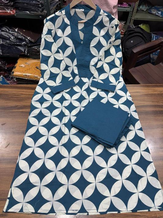 Women Rayon A Line Kurta and Palazzo Set