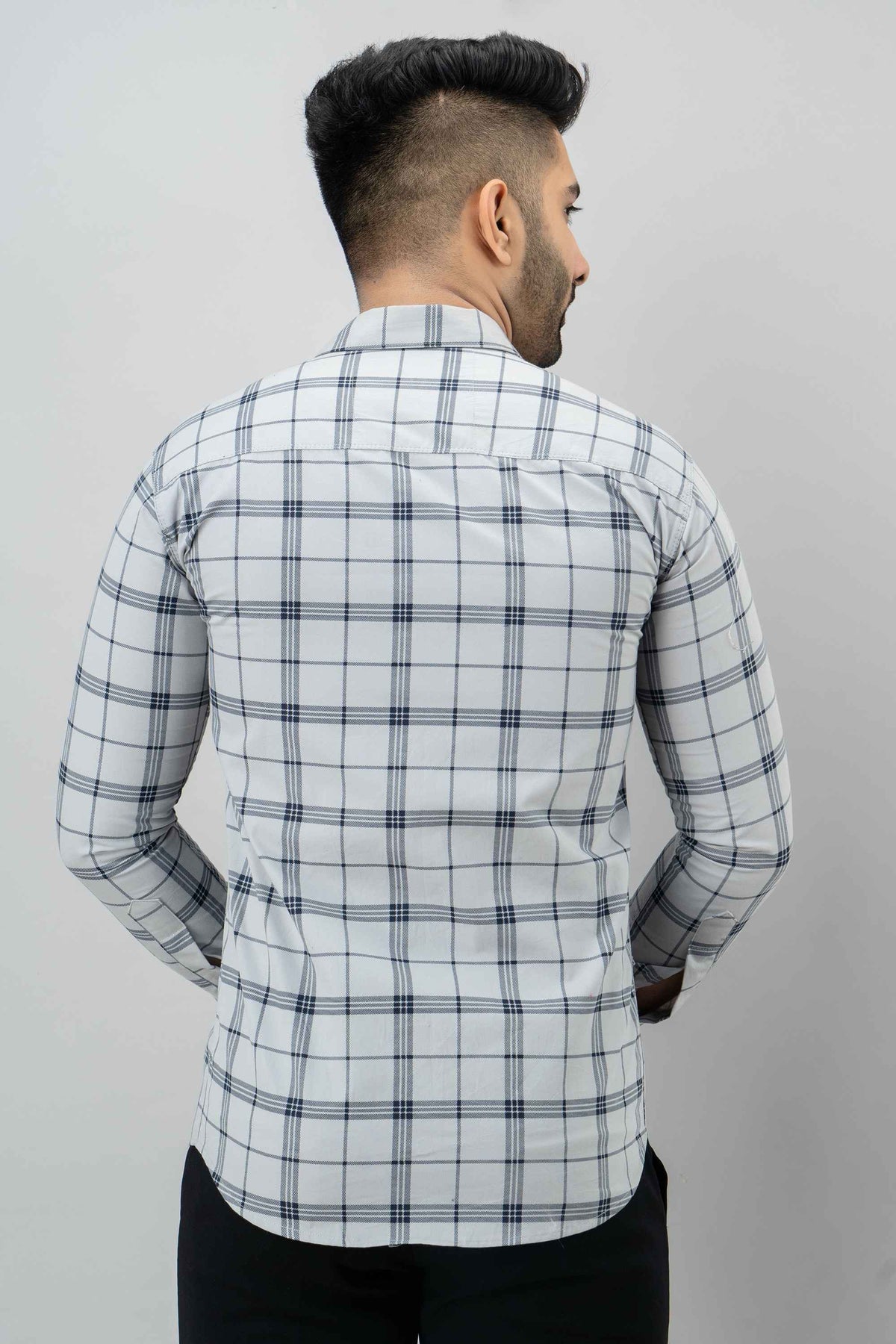 Men Slim Fit Checkered Casual Shirt - Adhi Shree Fashion