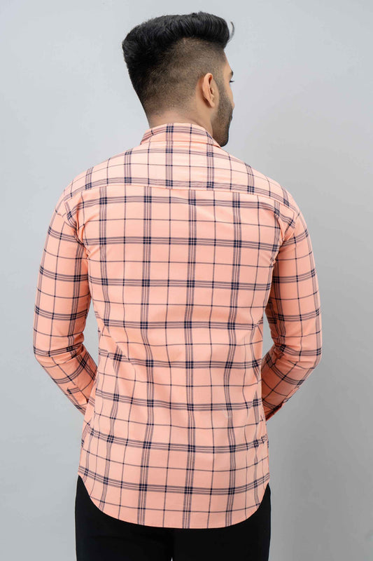 Men Slim Fit Checkered Casual Shirt - Adhi Shree Fashion